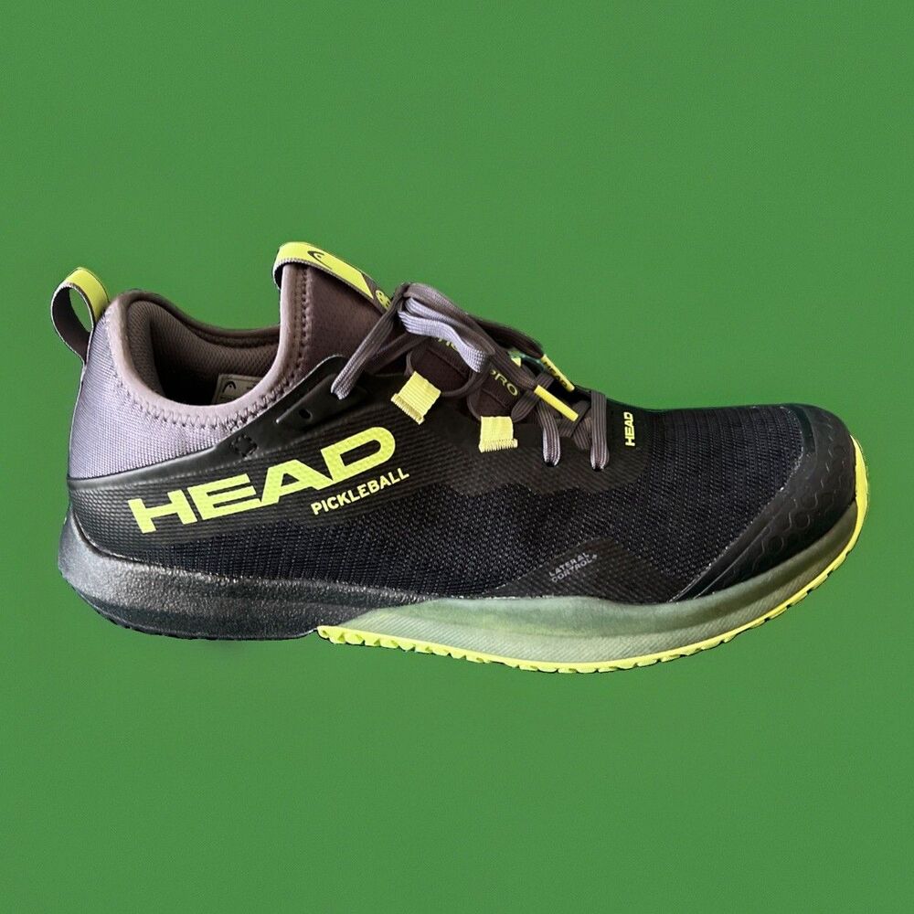HEAD MOTION PRO PICKLEBALL MENS LIME AND BLACK SNEAKERS US SIZE 11